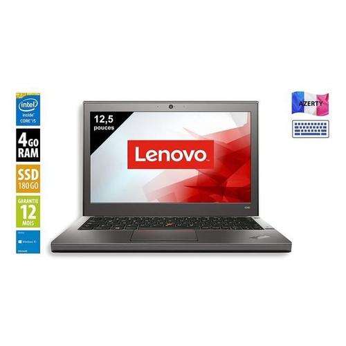 Ordinateurs portables Ordinateur Portable Lenovo X240 - 12,5 Pouces - Core i5-4300M@1.90GHz - 4Go RAM - 180Go - WXGA(136 143089