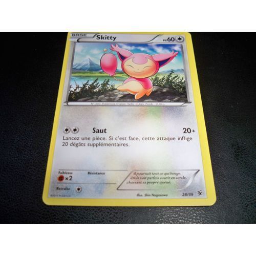 Carte Pokémon - Skitty - 28/39 - 60 Pv
