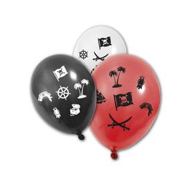 8 Ballons gonflables rouge joyeuses fêtes