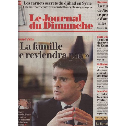 Le Journal Du Dimanche / 20-10-2013 N°3484 : Maurice Ronet (1p) - La Fiac (1p) - Buika (1/2p)