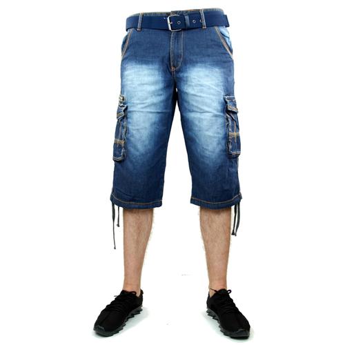 Bermuda Short+Ceinture Cargo Homme Neuf Toute Taille Higher Kosmo Cipo Dg New