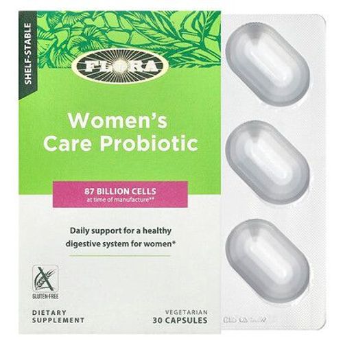 Flora Probiotiques Pour Femmes, 87 Milliards D'ufc, 30 Capsules Végétariennes 