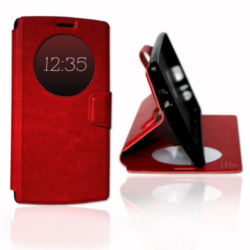 Etui Housse Coque Folio Rouge Pour Lg G4 By Ph26