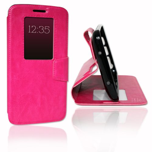 Etui Housse Coque Folio Rose Pour Lg G2 By Ph26