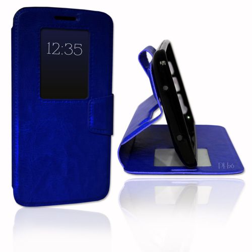 Etui Housse Coque Folio Bleu Pour Lg G2 By Ph26