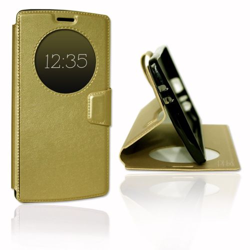 Etui Housse Coque Folio Or Gold Pour Lg G4 By Ph26
