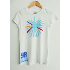 T-Shirt  Blanc À Imprimé Multicolore. New York. Old Navy. Taille 38