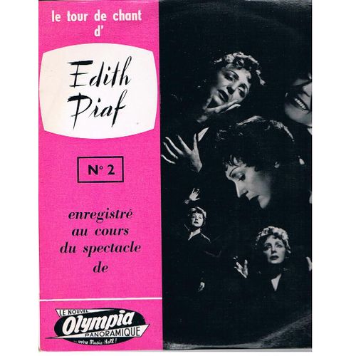 Le Tour De Chant D'edith Piaf ( N°2) En Registré Au Cours Du Spectacle De L'olympia