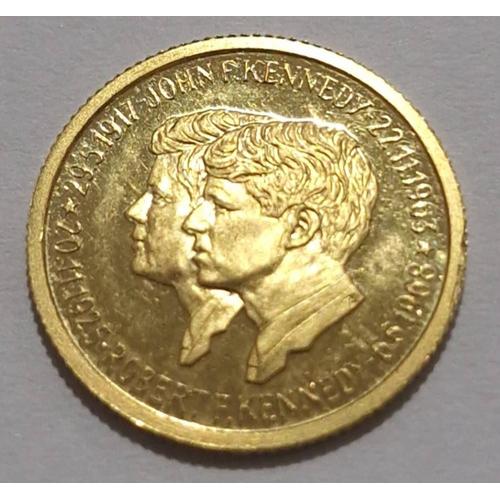 Monnaie De Paris.  Robert & John.F Kennedy. 22.11.1963 & 6.6.1968. Or 999°/°°