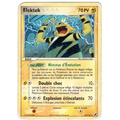 Elektek  Rare  22/115 Ex Forces Cachées