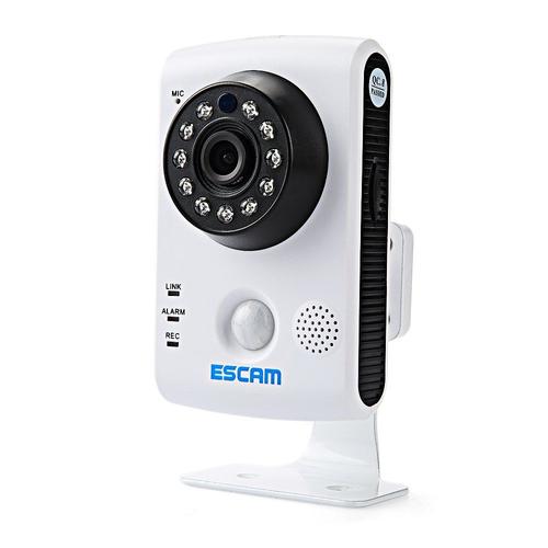 Caméra ESCAM QF502 P2P HD WiFi IP Cam IR Night Vision Soutien Deux Monitor Audio Way
