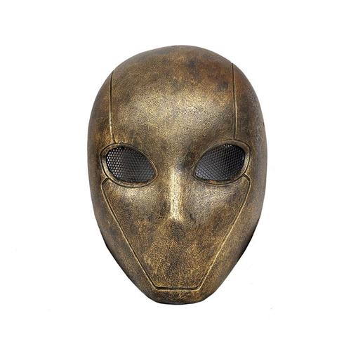 Masque Airsoft Paintball Armée Fibre De Verre Bonne Qualité Avec Grille Et Mousse Intérieure Coloris Bronze, Argenté, Doré, Rouge Et Noir Pour Protection Cosplay Déguisement. Black Sugar Paris