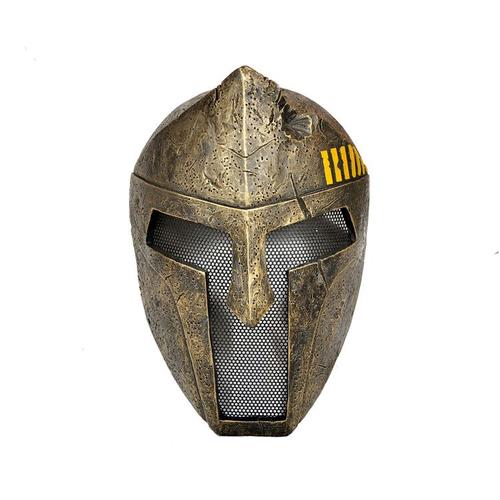 Masque Airsoft Paintball Armée Fibre De Verre Solide Bonne Qualité Avec Grille Et Mousse Intérieure Coloris Gris, Argenté, Noir Et Or Pour Protection Cosplay Déguisement. Black Sugar Paris