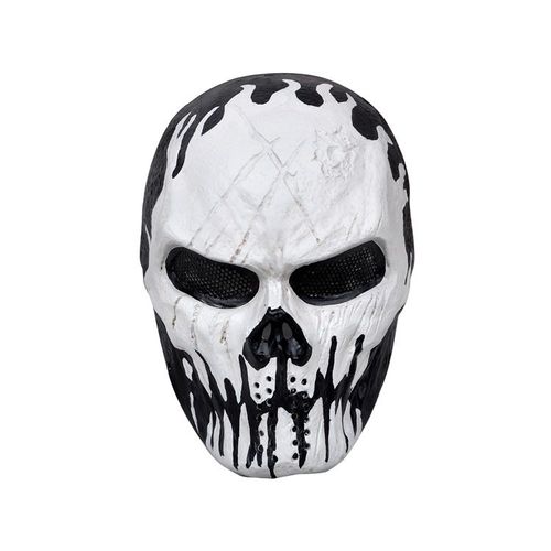 Masque Airsoft Paintball Armée Fibre De Verre Solide Bonne Qualité Avec Grille Et Mousse Intérieure Coloris Gris, Argenté, Noir, Or Et Autres Pour Protection Cosplay Déguisement. Black Sugar Paris