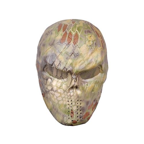 Masque Airsoft Paintball Armée Fibre De Verre Solide Bonne Qualité Avec Grille Et Mousse Intérieure Coloris Gris, Argenté, Noir, Or Et Autres Pour Protection Cosplay Déguisement. Black Sugar Paris