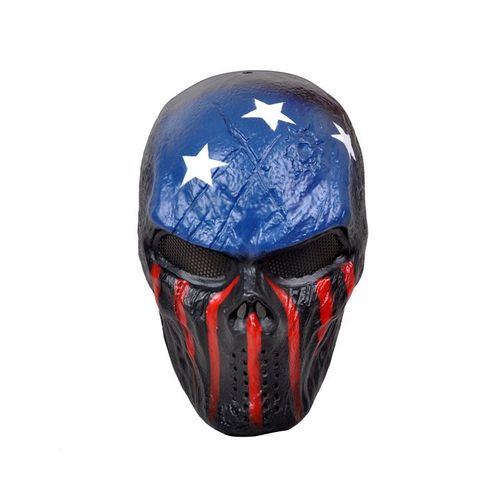 Masque Airsoft Paintball Armée Fibre De Verre Solide Bonne Qualité Avec Grille Et Mousse Intérieure Coloris Gris, Argenté, Noir, Or Et Autres Pour Protection Cosplay Déguisement. Black Sugar Paris