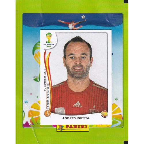 Sticker Panini - Fifa World Cup 2014 - Brasil - Andres Iniesta - 119 -