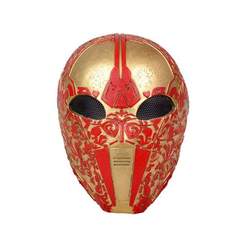 Masque Airsoft Paintball Armée Fibre De Verre Solide Bonne Qualité Avec Grille Et Mousse Intérieure Coloris Gris, Argenté, Noir, Or Et Autres Pour Protection Cosplay Déguisement. Black Sugar Paris