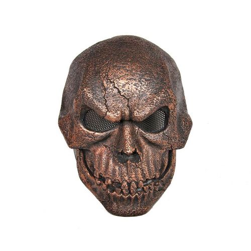 Masque Airsoft Paintball Fibre De Verre Solide Bonne Qualité Avec Grille Et Mousse Intérieure Coloris Gris, Argenté, Noir, Or Et Autres Pour Protection Cosplay Déguisement Monstre. Black Sugar Paris