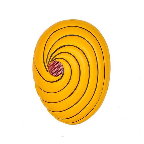 Masque Airsoft Paintball Fibre De Verre Solide Avec Grille Et Mousse Intérieure Cosplay Déguisement Manga Naruto Obito Uchiwa Tobi Akatsuki Coloris Jaune, Orane Et Rouge. Black Sugar Paris