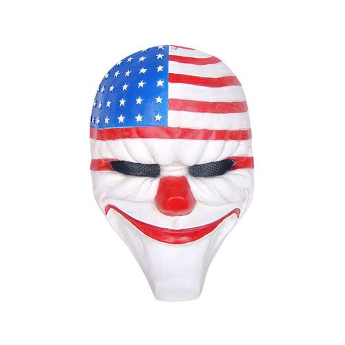 Masque Airsoft Paintball Fibre De Verre Solide Bonne Qualité Avec Grille Et Mousse Intérieure Plusieurs Coloris Pour Protection Cosplay Déguisement Jeux Vidéo Payday Mafia Clown. Black Sugar Paris
