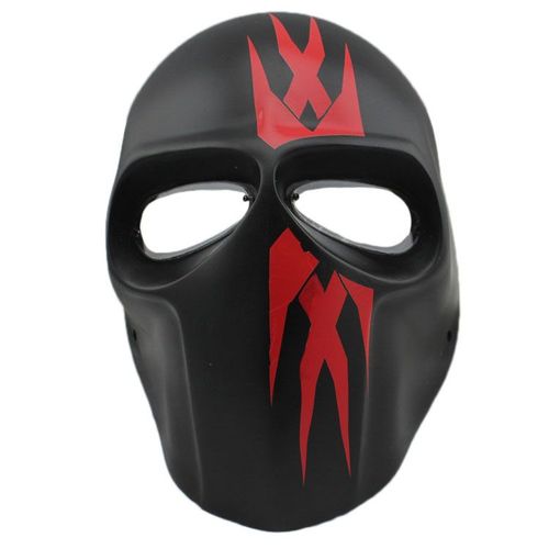 Masque Airsoft Paintball Fibre De Verre Solide Bonne Qualité Avec Grille Et Mousse Intérieure Plusieurs Coloris Pour Protection Cosplay Déguisement Armée Radioactif Apocalypse. Black Sugar Paris
