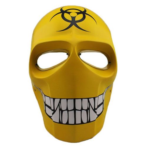 Masque Airsoft Paintball Fibre De Verre Solide Bonne Qualité Avec Grille Et Mousse Intérieure Plusieurs Coloris Pour Protection Cosplay Déguisement Armée Radioactif Apocalypse. Black Sugar Paris