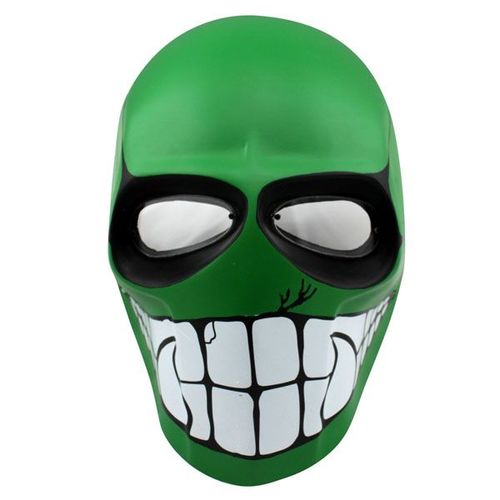 Masque Airsoft Paintball Fibre De Verre Solide Bonne Qualité Avec Grille Et Mousse Intérieure Plusieurs Coloris Pour Protection Cosplay Déguisement Armée Radioactif Apocalypse. Black Sugar Paris