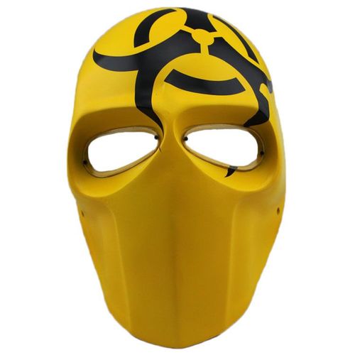 Masque Airsoft Paintball Fibre De Verre Solide Bonne Qualité Avec Grille Et Mousse Intérieure Plusieurs Coloris Pour Protection Cosplay Déguisement Apocalypse Batman Deadpool. Black Sugar Paris