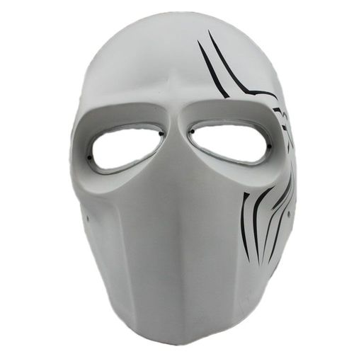 Masque Airsoft Paintball Fibre De Verre Solide Bonne Qualité Avec Grille Et Mousse Intérieure Plusieurs Coloris Pour Protection Cosplay Déguisement Apocalypse Batman Deadpool. Black Sugar Paris