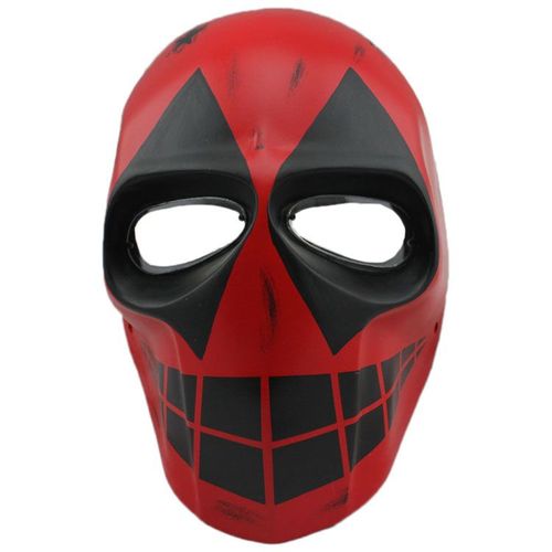 Masque Airsoft Paintball Fibre De Verre Solide Bonne Qualité Avec Grille Et Mousse Intérieure Plusieurs Coloris Pour Protection Cosplay Déguisement Apocalypse Batman Deadpool. Black Sugar Paris