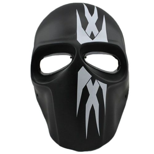 Masque Airsoft Paintball Fibre De Verre Solide Bonne Qualité Avec Grille Et Mousse Intérieure Plusieurs Coloris Pour Protection Cosplay Déguisement Apocalypse Batman Deadpool. Black Sugar Paris
