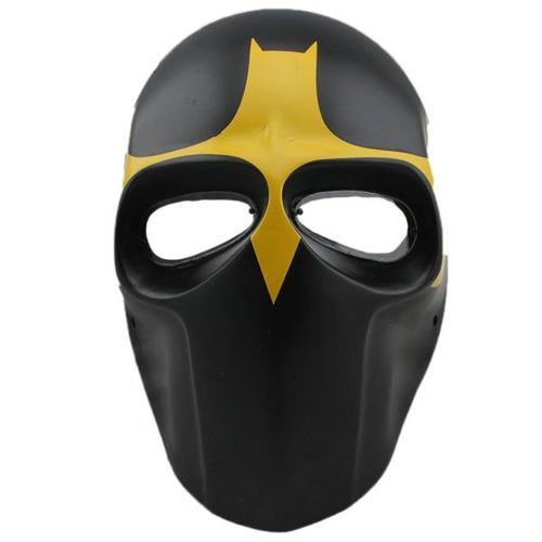 Masque Airsoft Paintball Fibre De Verre Solide Bonne Qualité Avec Grille Et Mousse Intérieure Plusieurs Coloris Pour Protection Cosplay Déguisement Apocalypse Batman Deadpool. Black Sugar Paris