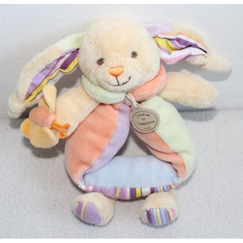 Doudou Et Compagnie, Lapin Hochet "Loupichou", Papillon