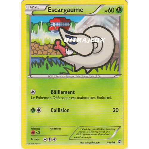 Pokémon - 7/101 - Noir & Blanc - Explosion Plasma - Escargaume - Commune