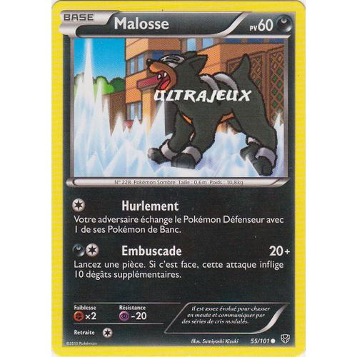 Pokémon - 55/101 - Noir & Blanc - Explosion Plasma - Malosse - Commune