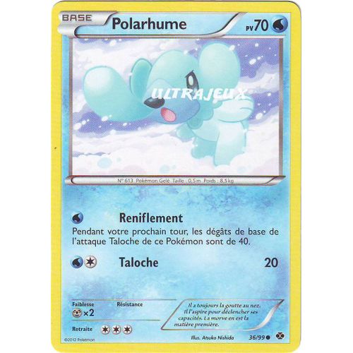 Pokémon - 36/99 - Noir & Blanc - Destinées Futures - Polarhume - Commune