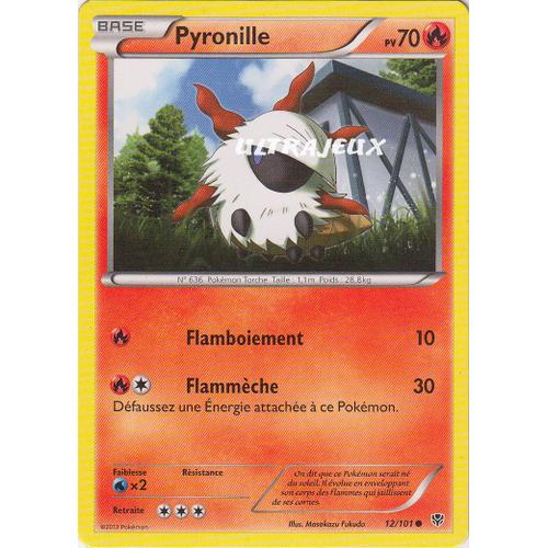 Pokémon - 12/101 - Noir & Blanc - Explosion Plasma - Pyronille - Commune