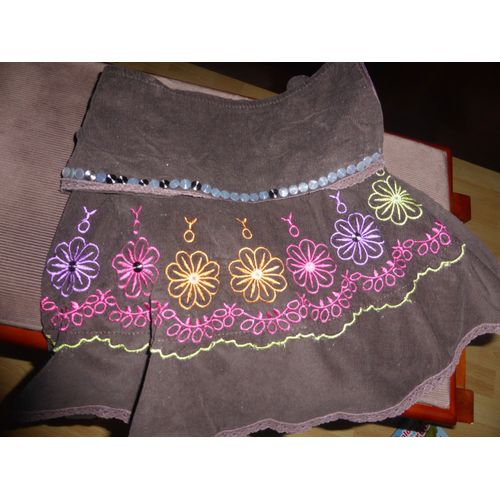 Jupe Claire . Coton 3 Ans Marron 