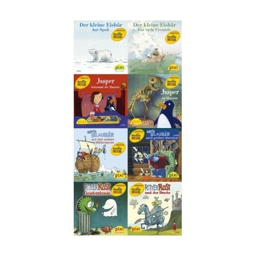 Pixi-Bücher. Serie 162. Abenteuer Mit: Der Kleine Eisbär, Ritter Rost, Jasper Und Käpt'n Blaubär. 64 Exemplare A Euro 0,95