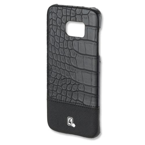 Coque De Protection Galaxy S7-Edge Aspect Croco Noir Collection Tampa De 4smarts