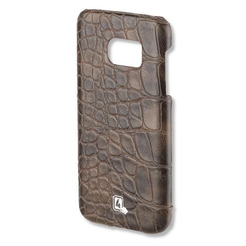 Coque De Protection Galaxy S7 Aspect Croco Marron Collection Everglade De 4smart