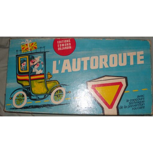 Jeu De Société Vintage L'AUTOROUTE Par Edmond Dujardin - Boîte Ancienne, Parfait Pour Collectionneurs