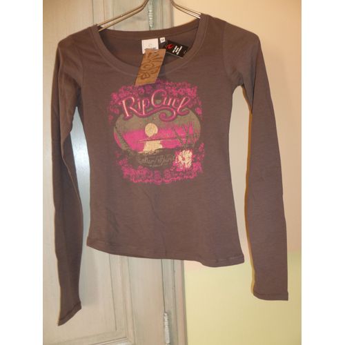 T-Shirt / Sweat Manches Longues Marron Neuf Taille 34 Marque : Rip Curl