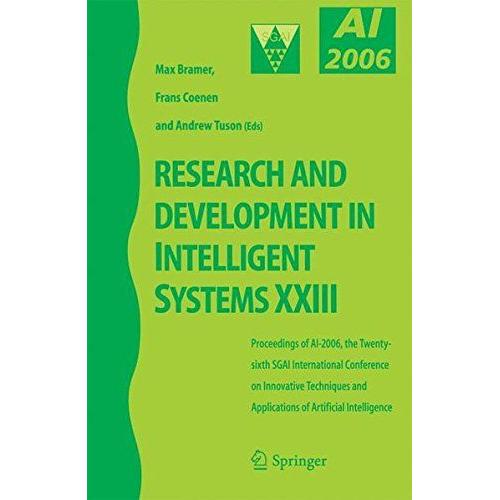 Research And Development In Intelligent Systems Xxiii