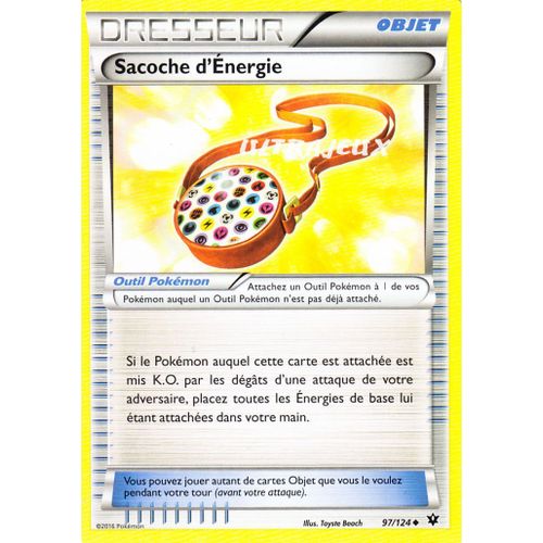 Pokémon - 97/124 - Xy - Impact Des Destins - Sacoche D'energie - Peu Commune