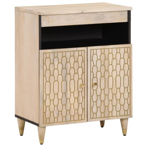 Vidaxl Armoire Latérale 60x33x75 Cm Bois Massif De Manguier