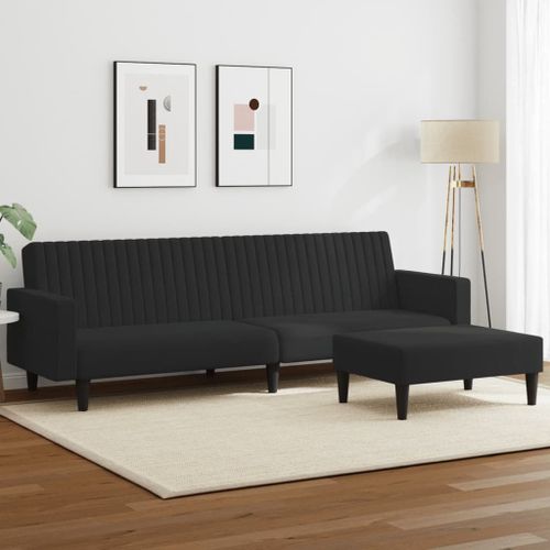 Vidaxl Ensemble De Canapés 2 Pcs Noir Velours