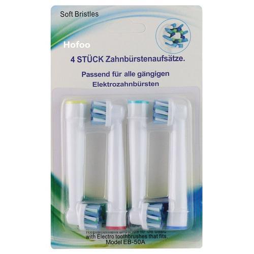 20 Pcs (5x4) Têtes De Remplacement Hofoo Pour Brosse À Dents Oral Crossaction (Eb-50a). Brossettes Entièrement Compatibles Avec Les Modèles De Brosses À Dents Électriques Oral-B: Vitality, Profess