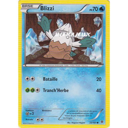 Pokémon - 25/101 - Noir & Blanc - Explosion Plasma - Blizzi - Commune